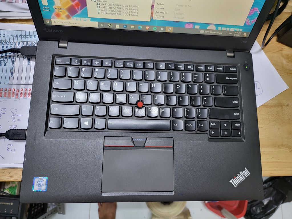 ThinkPad T460 i5 6300U 8Gb SSD 500Gb lỗi phím rẻ