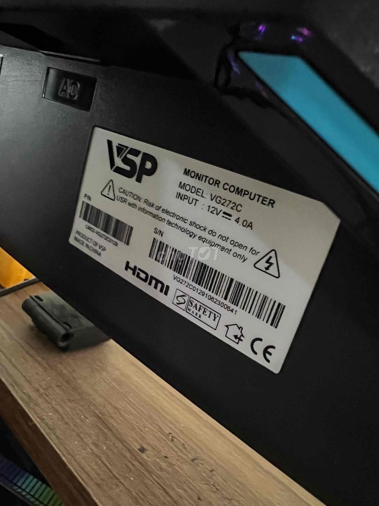 Màn hình VSP 27 inch cong 165hz Esport Gamming