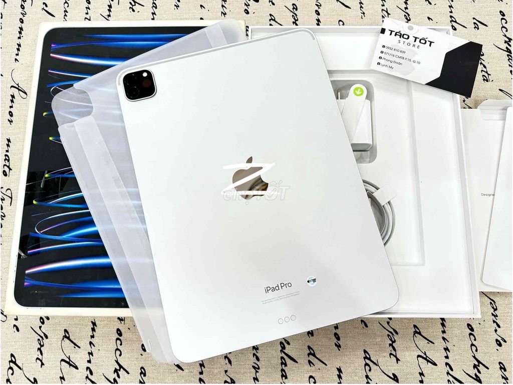 Apple iPad Pro M2 11 inch 128GB trắng keng PIN 97%. Mua bán Máy tính bảng tại Quận 10 Tp Hồ Chí Minh được đăng bởi Táo Tốt Apple  hình 1