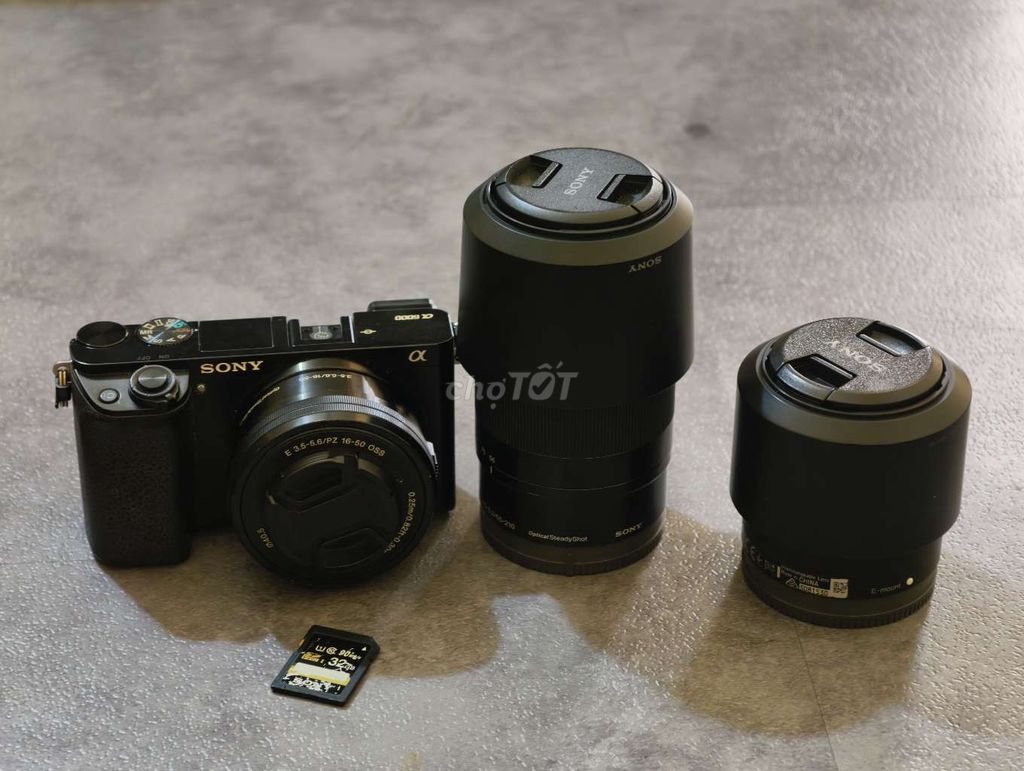 Máy ảnh Sony A6000 Đen kèm 3 ống kính. Mua bán Máy ảnh, Máy quay tại Quận 3 Tp Hồ Chí Minh được đăng bởi Chung hình 1