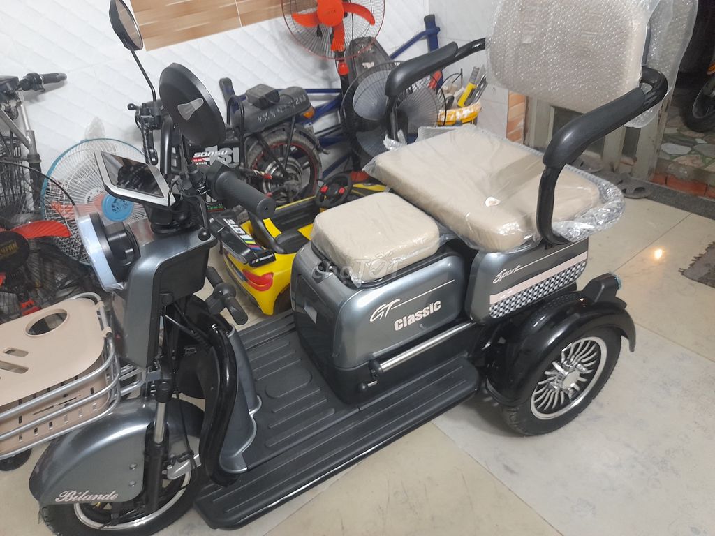 Bán xe điện ba bánh mới 100%. Mua bán Xe điện tại Huyện Hóc Môn Tp Hồ Chí Minh được đăng bởi đức khánh hình 4