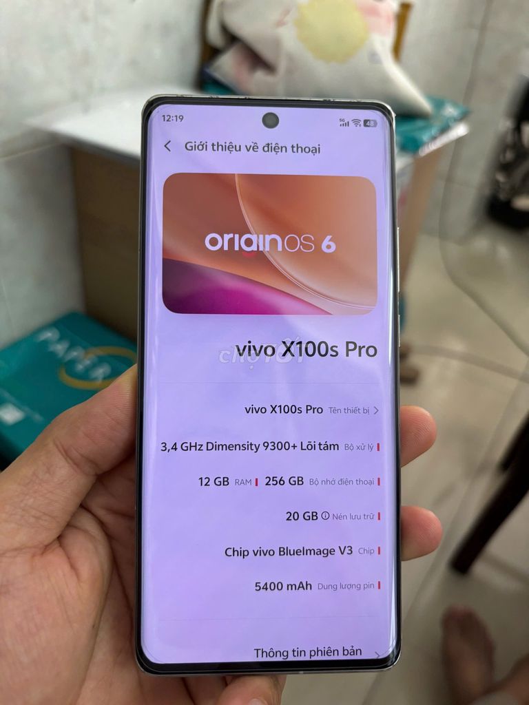 Vivo X100s Pro 12GB/256GB Bạc, Vỡ Kính Lưng. Mua bán Điện thoại tại Thành phố Mỹ Tho Tiền Giang được đăng bởi PhamVanQuynh hình 1