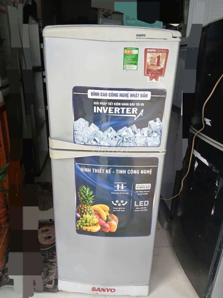 Tủ lạnh Sanyo 135L làm đá nhanh, tiết kiệm điện. Mua bán Tủ lạnh tại Thành phố Thuận An Bình Dương được đăng bởi Huy Hoàng hình 1