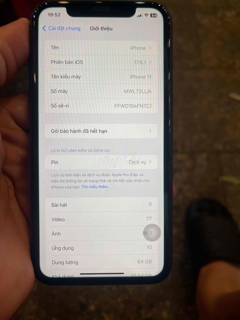 Apple iPhone 11 64GB Đen. Mua bán Điện thoại tại Thành phố Bắc Ninh Bắc Ninh được đăng bởi Nguyen Tuan anh hình 1