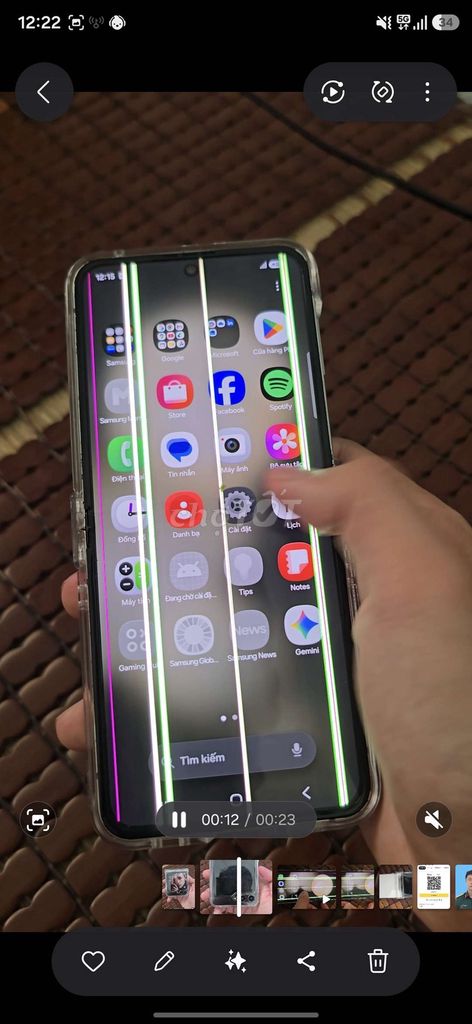 Samsung Z Flip 5 51GB sọc màn hình trước. Mua bán Điện thoại tại Huyện Thăng Bình Quảng Nam được đăng bởi Len phan hình 1
