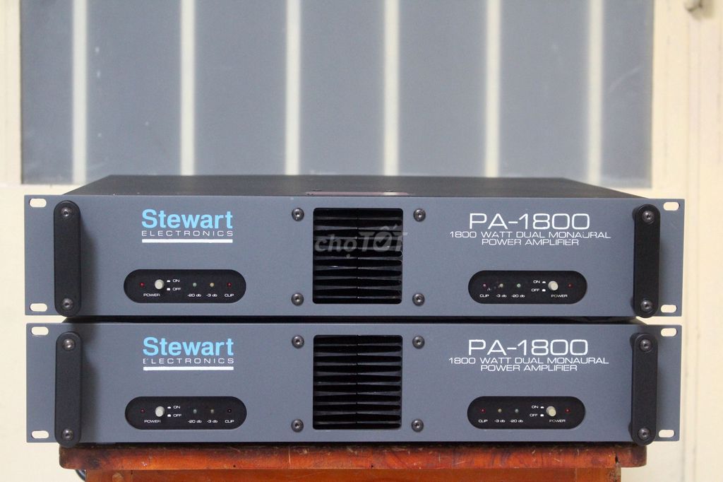 Power amplifier  Stewart PA-1800   made in U.S.A. Mua bán Tivi, Âm thanh tại Quận 8 Tp Hồ Chí Minh được đăng bởi tran thanh long hình 1