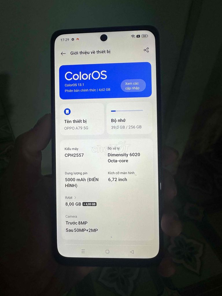 OPPO A79 5G 8GB/256GB. Mua bán Điện thoại tại Huyện Gò Công Đông Tiền Giang được đăng bởi Phong Vũ hình 1