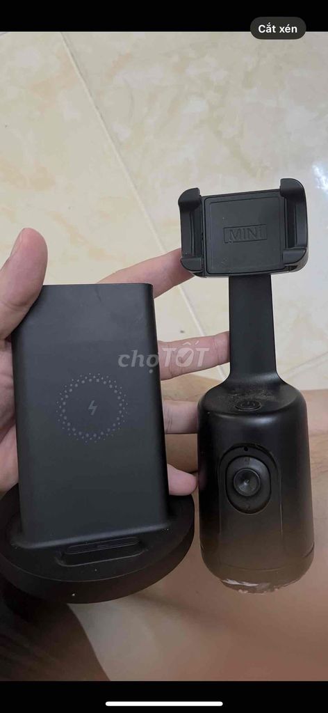 sạc nhanh ko dây kèm gymbal ĐT cảm biến camera MI