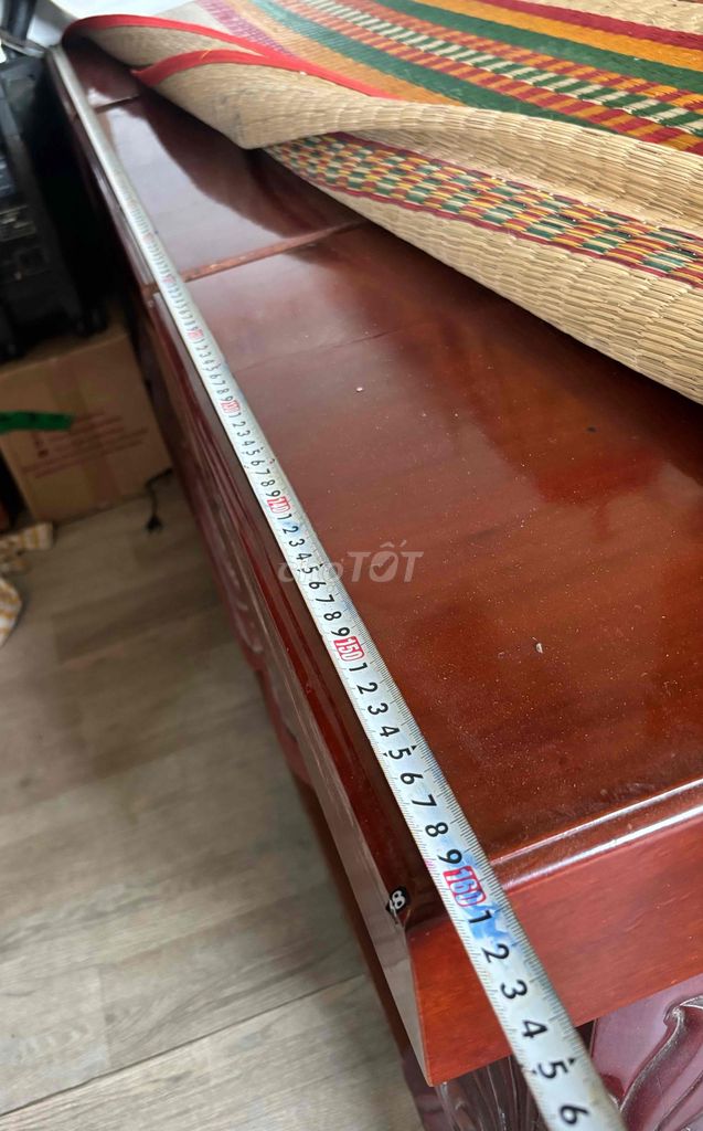 Giường gỗ căm xe 1m6 x 2m6. Mua bán Giường, chăn ga gối nệm tại Huyện Cần Đước Long An được đăng bởi Nguyễn Trang hình 1