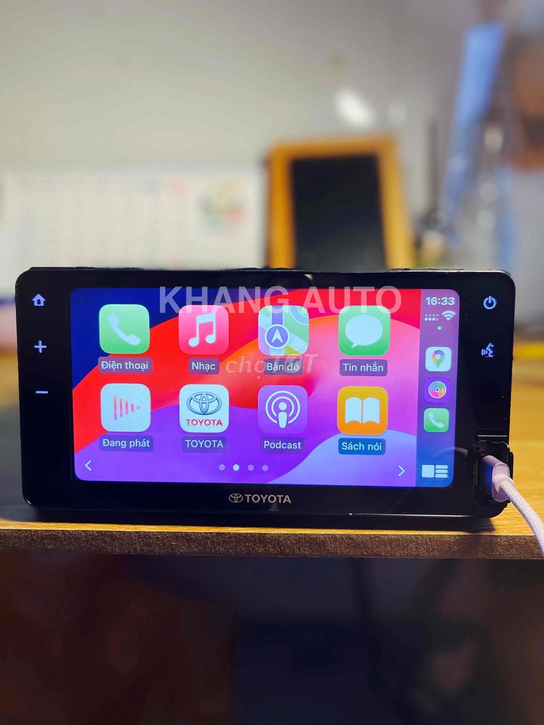 MÀN HÌNH ZIN 7INCH THÁO XE TOYOTA , CÓ CARPLAY