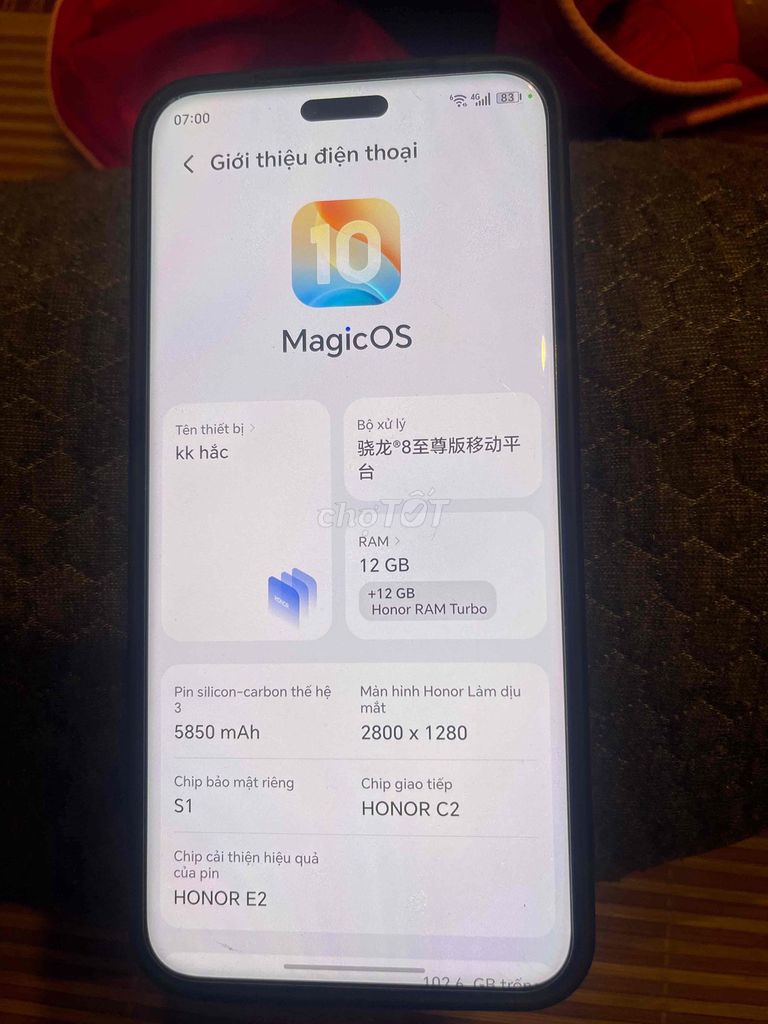 Honor Magic 7 Pro 12GB/256GB. Mua bán Điện thoại tại Quận Thanh Xuân Hà Nội được đăng bởi hoàng hình 1