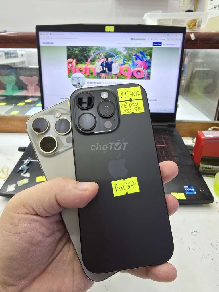 (Ổ Sim) iPhone 16 Pro 256GB. Mua bán Điện thoại tại Thành phố Long Xuyên An Giang được đăng bởi Facebook Cầm Đồ Thúy Vân hình 1