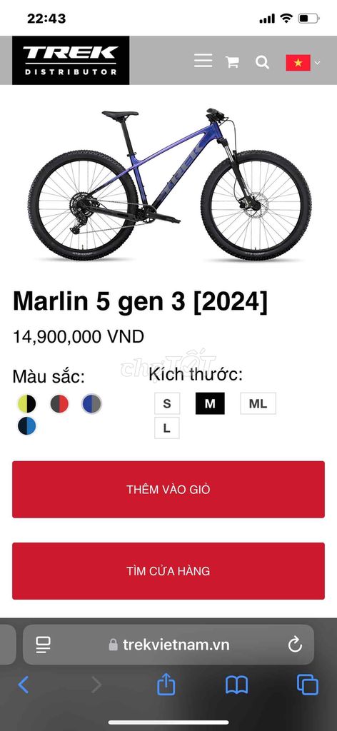 Cần bán Trek Marlin 5 gen 3 2024 giá rẻ