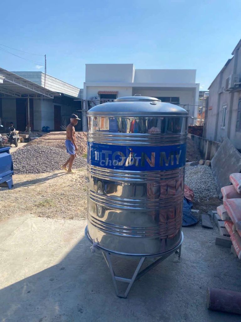 Bồn nước Toàn Mỹ 1000 lít Inox Bạc. Mua bán Nội thất, đồ gia dụng khác tại Huyện Chơn Thành Bình Phước được đăng bởi Nguyễn Thiên Phúc hình 1