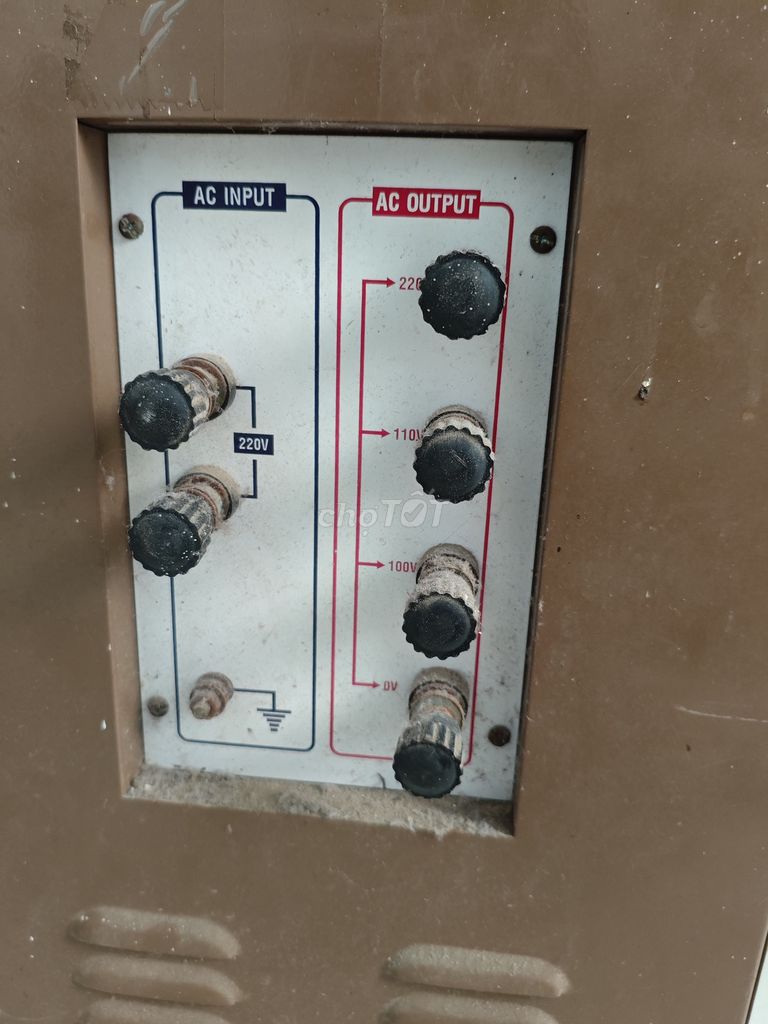 Ổn áp Hanshin Automatic Voltage 10KVA Nâu. Mua bán Nội thất, đồ gia dụng khác tại Huyện Long Điền Bà Rịa - Vũng Tàu được đăng bởi Nguyen thanh Hai hình 1