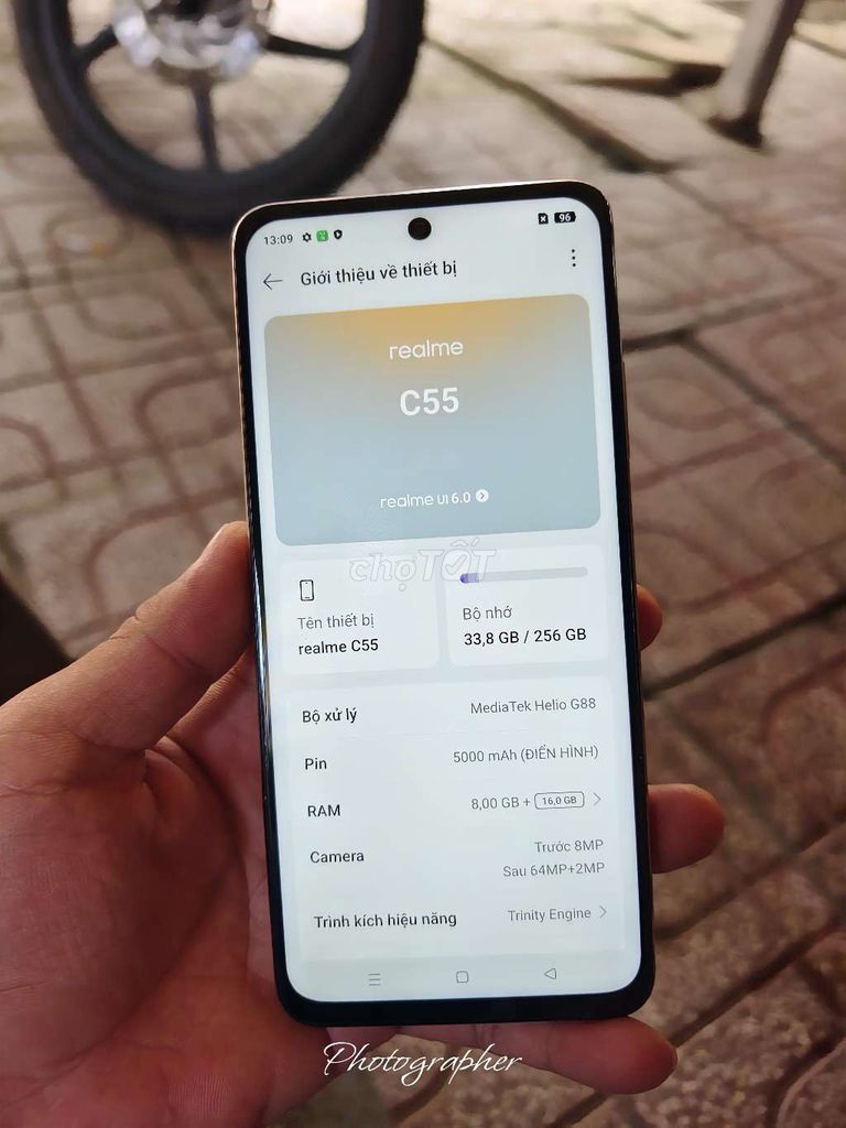 Realme c55 ram 8/256g pin 5000. Mua bán Điện thoại tại Thành phố Vị Thanh Hậu Giang được đăng bởi máy củ giá tốt  hình 1