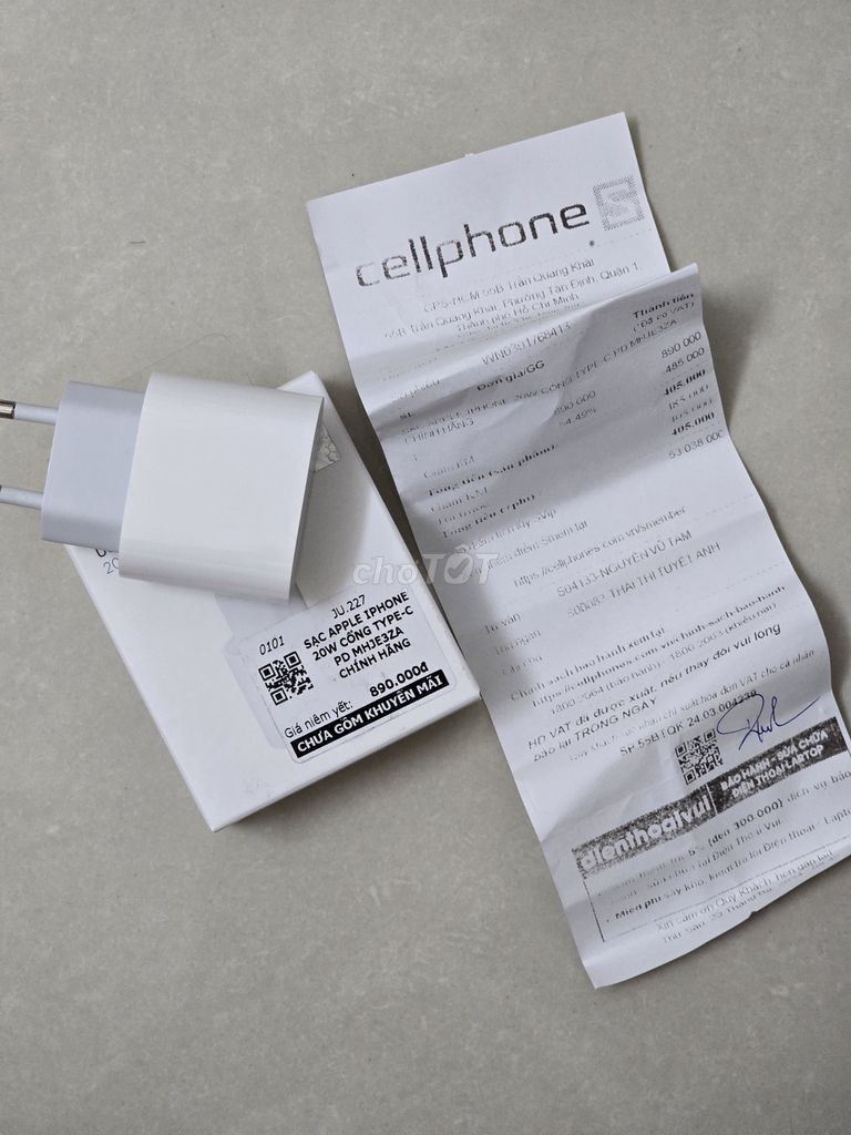 Sạc Apple Iphone 20W Type-C PD | CellphoneS