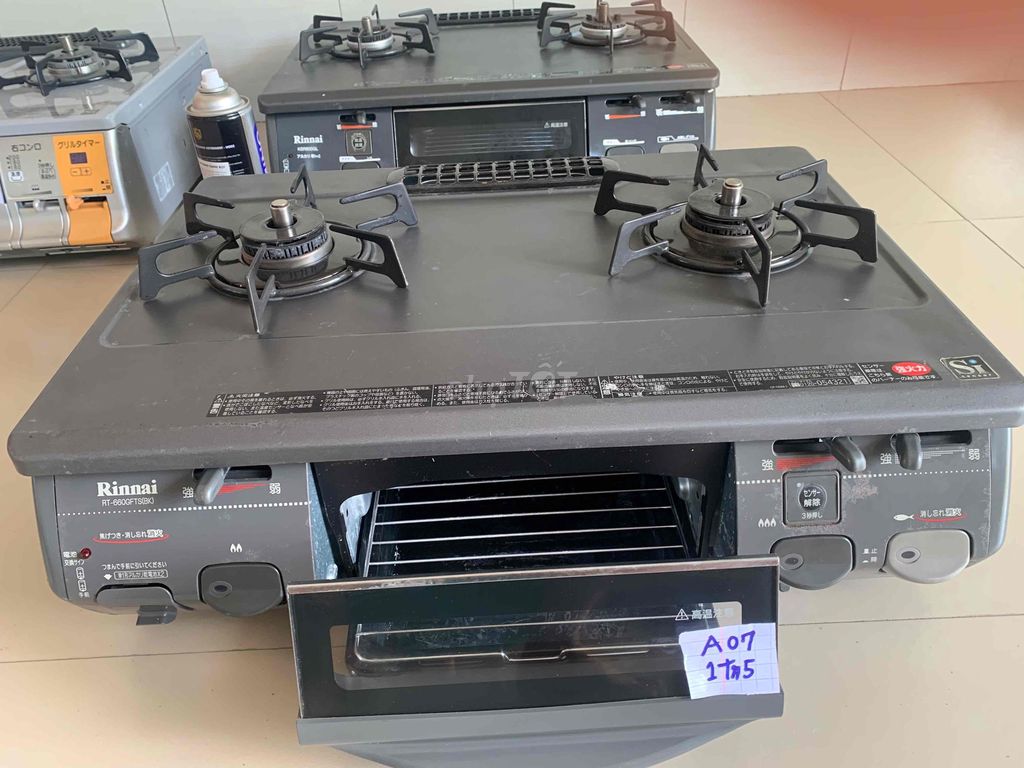 Bếp ga Rinnai RT-600FTSD Xám Nhật Bản. Mua bán Bếp, lò, đồ điện nhà bếp tại Huyện Tiểu Cần Trà Vinh được đăng bởi Lâm văn hân  hình 1
