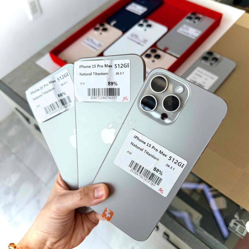 Apple iPhone 15 Pro Max 512GB Titan. Mua bán Điện thoại tại Huyện Mỏ Cày Nam Bến Tre được đăng bởi TAKI Mobile Điện Thoại Trả Góp Giá Tốt Bến Tre hình 1