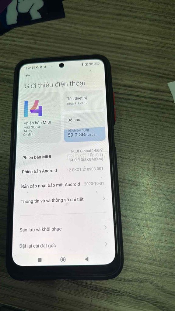 Xiaomi Redmi Note 10 6GB 128GB Xanh. Mua bán Điện thoại tại Quận 12 Tp Hồ Chí Minh được đăng bởi Dinh Mai Nuong hình 1