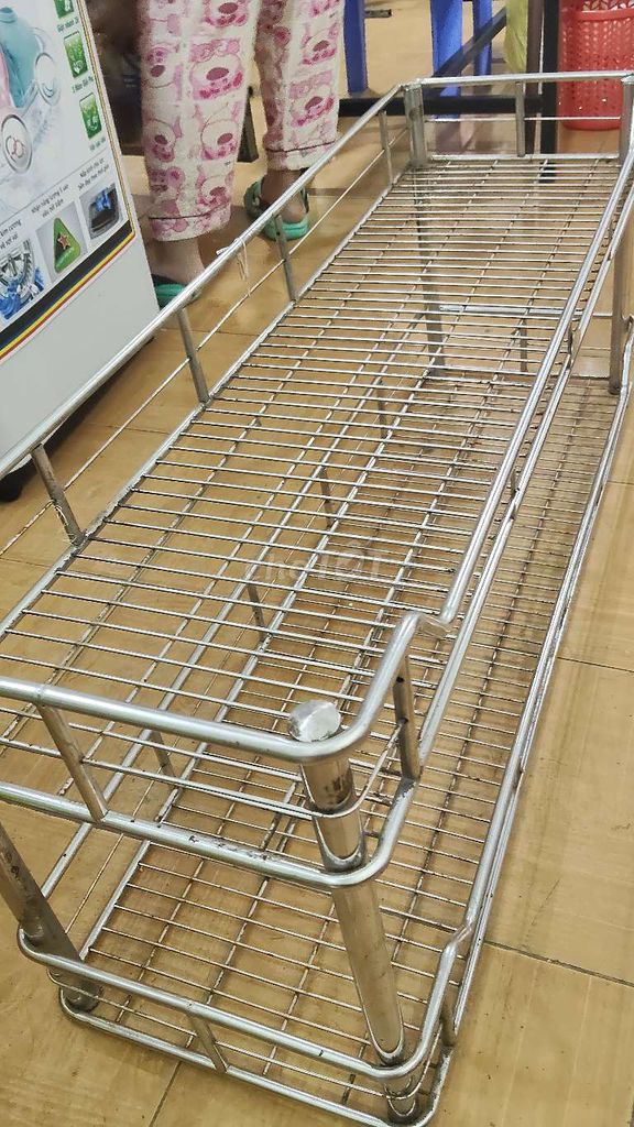 Kệ Inox 2 tầng 1.2m x 40cm. Mua bán Tủ, kệ gia đình tại Quận Gò Vấp Tp Hồ Chí Minh được đăng bởi Bếp ăn gia đình MaMa  Soup hình 1