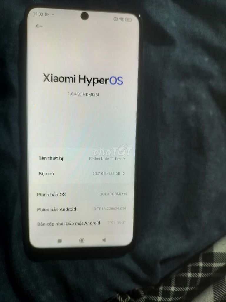 Xiaomi Redmi Note 11 Pro 128GB Đen. Mua bán Điện thoại tại Quận Nam Từ Liêm Hà Nội được đăng bởi Như Tâm hình 1