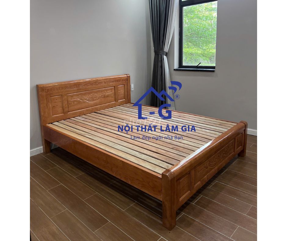 GIƯỜNG GỖ=GIƯỜNG GỖ-GIƯỜNG GỖ+GIƯỜNG GỖ-GIƯỜNG GỖ. Mua bán Giường, chăn ga gối nệm tại Quận 6 Tp Hồ Chí Minh được đăng bởi NỘI THẤT LÂM GIA PHÁT  hình 1