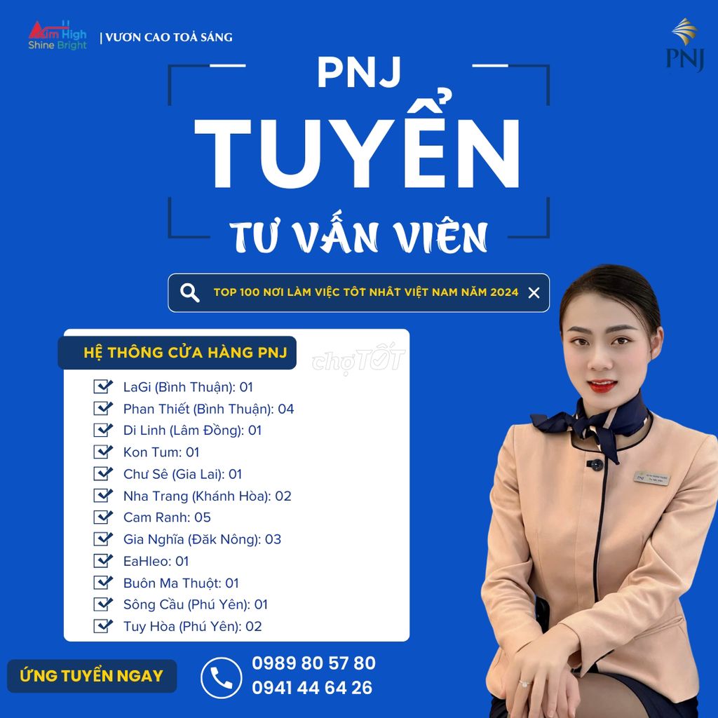 NHÂN VIÊN BÁN HÀNG TẠI PNJ LAGI (BÌNH THUẬN)