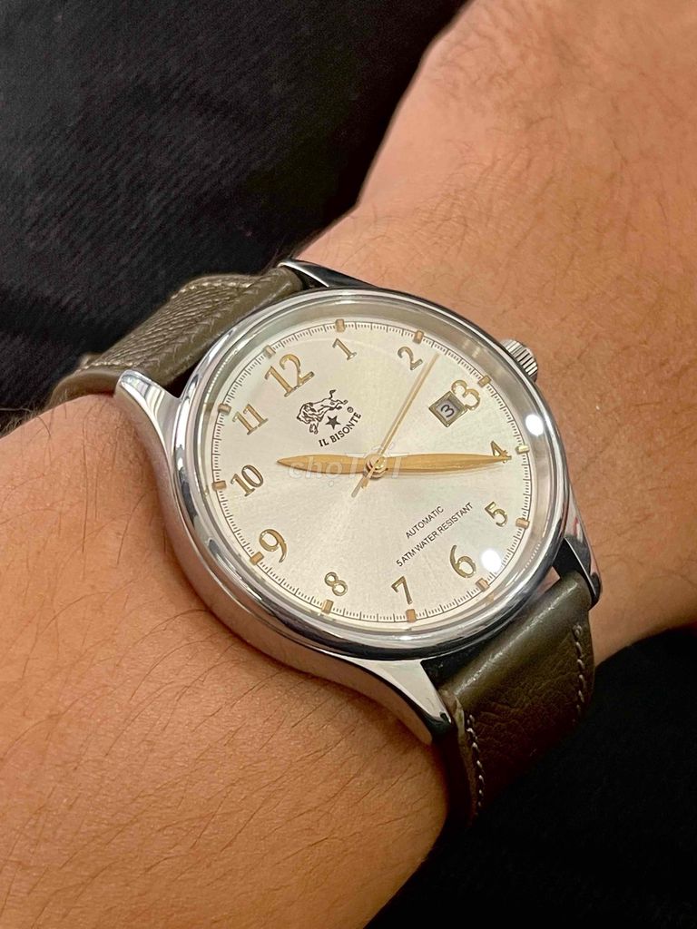 IL BISONTE AUTOMATIC Nam Thép Sapphire Nhật Bản. Mua bán Đồng hồ tại Quận Thanh Khê Đà Nẵng được đăng bởi đặng phúc hào hình 1