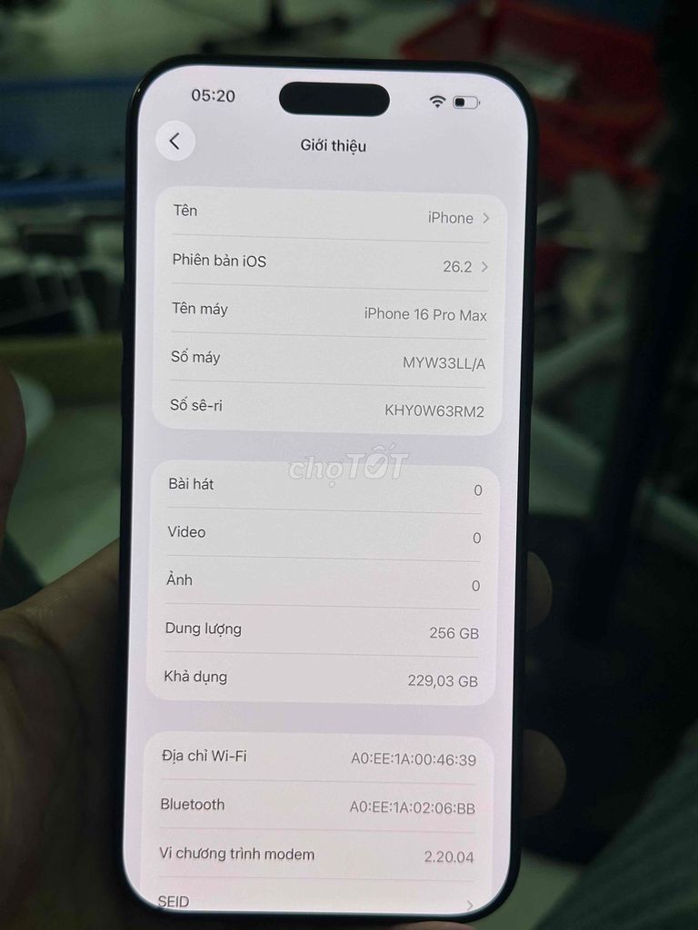 Apple iPhone 16 Pro Max 256GB Đen. Mua bán Điện thoại tại Thành phố Thuận An Bình Dương được đăng bởi Trung Apple Ko bán góp hình 1