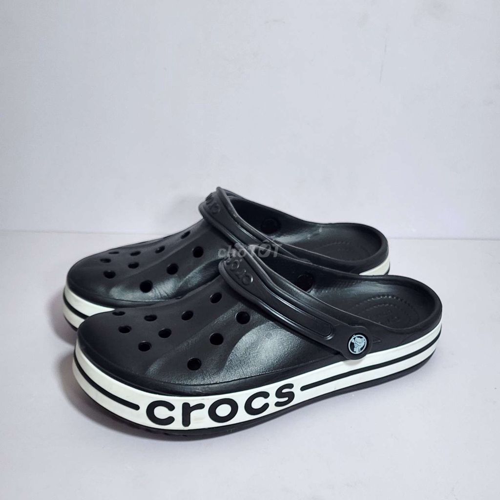 Dép Clog Unisex Crocs Bayaband - Black size 42.