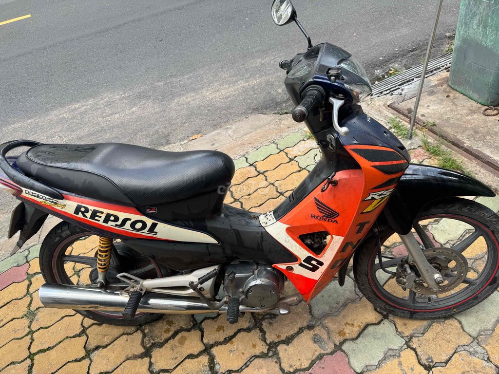 Honda Wave 100 Repsol чёрно-оранжевый