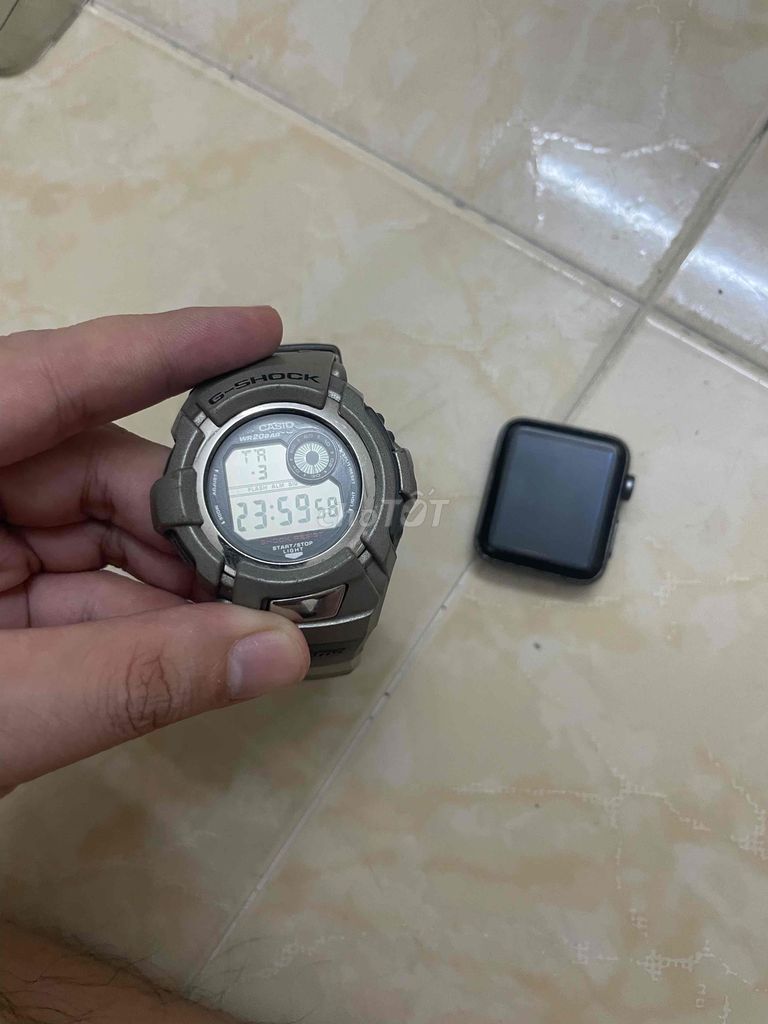 Đồng hồ apple watch seri 3 42nm kèm đh casio