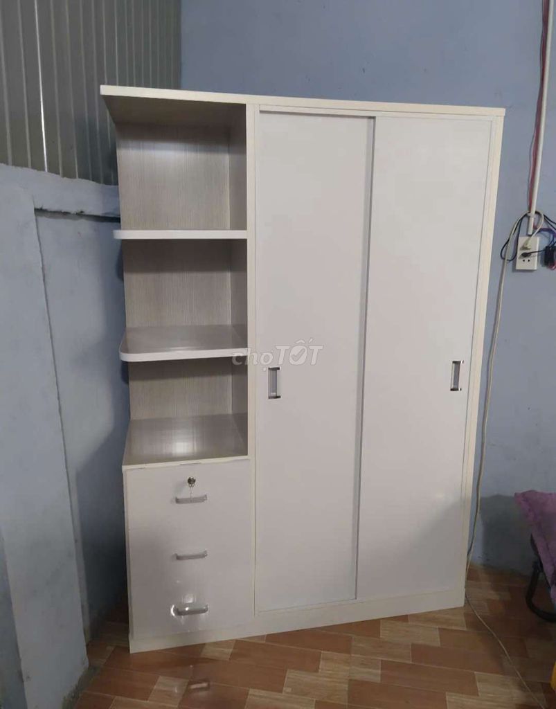 TỦ NHỰA LÙA 2 CÁNH 1 KỆ KHUNG MÀU SỒI CÁNH TRẮNG. Mua bán Tủ, kệ gia đình tại Quận 12 Tp Hồ Chí Minh được đăng bởi Tủ nhựa đài loan hoàng quân hình 1