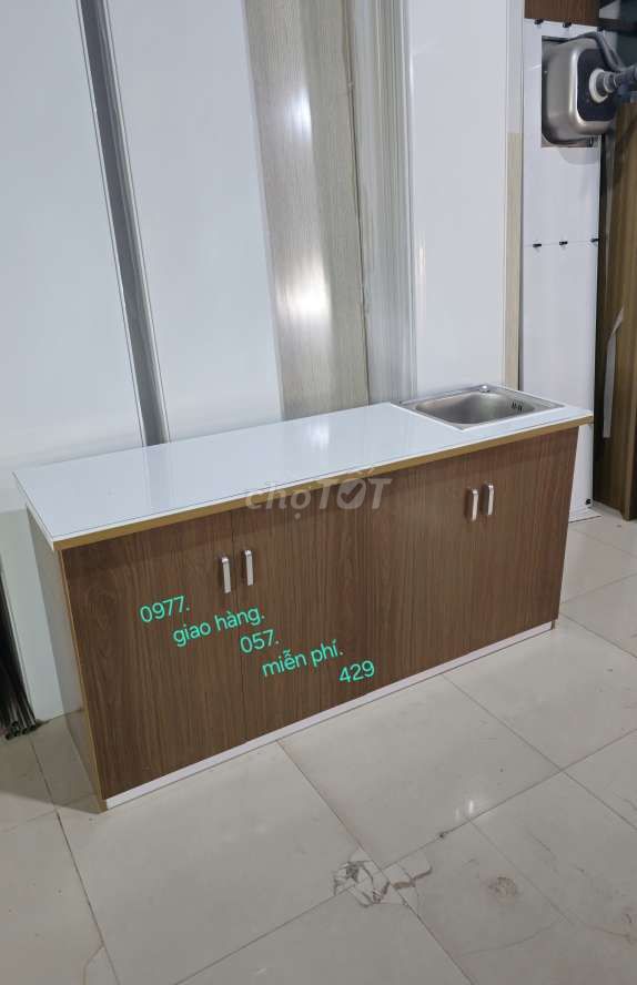 Tủ bếp nhựa 1m65cm.nk88