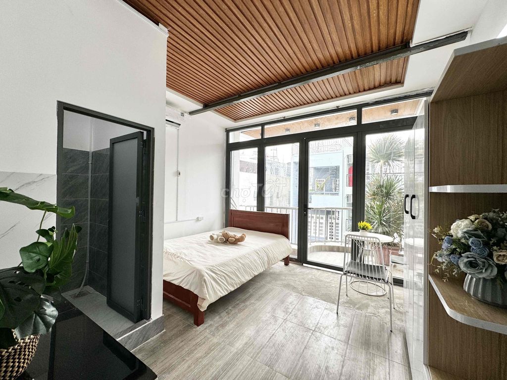 Cho thuê căn hộ mới 100% ban công cửa sổ full nội thất 🔥