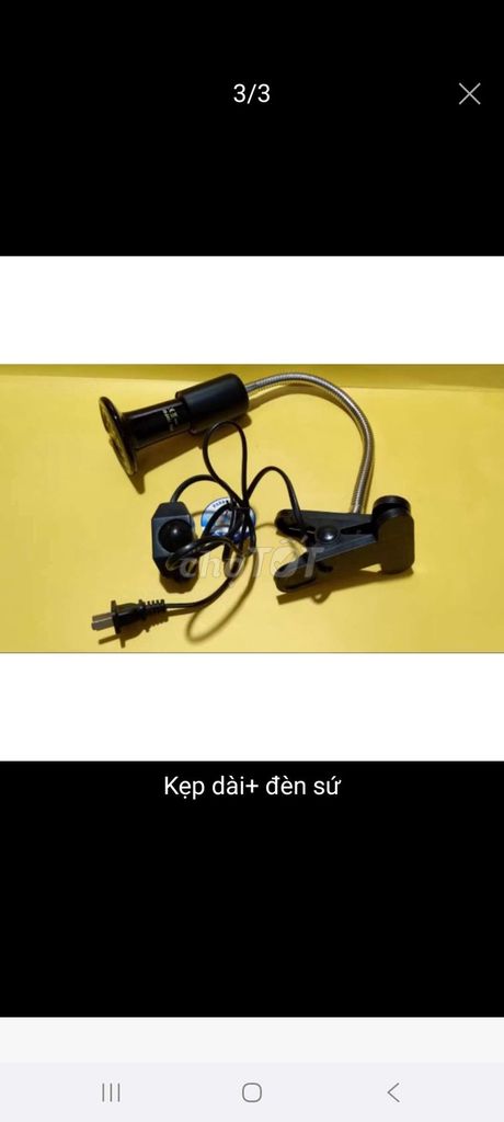 Đèn sưởi lõi sứ chỉnh nhiệt độ. Mua bán Phụ kiện, Thức ăn, Dịch vụ tại Quận 6 Tp Hồ Chí Minh được đăng bởi A Mập hình 1
