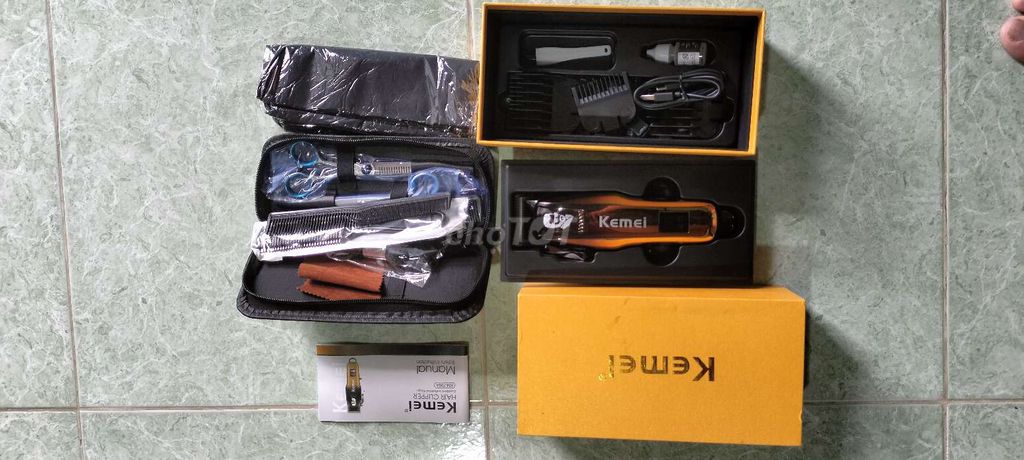 Bộ tông đơ Kemei Cam Đen. Mua bán Nội thất, đồ gia dụng khác tại Quận 12 Tp Hồ Chí Minh được đăng bởi Nguyễn Văn Sang hình 1