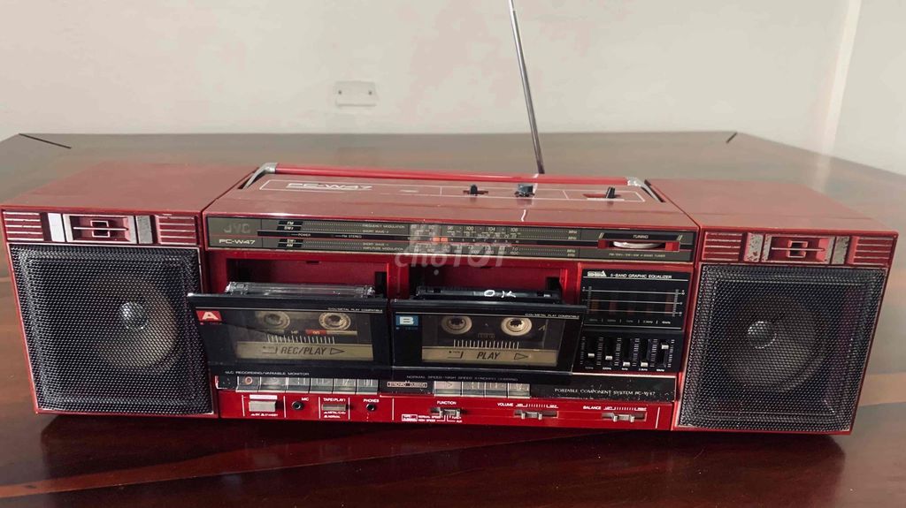 Đài cassette JVC PC-W47. Mua bán Tivi, Âm thanh tại Huyện Vĩnh Thạnh Bình Định được đăng bởi Vu dung hình 1