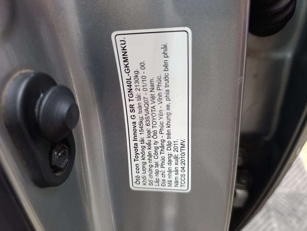 Toyota Innova G SR 2011 230.000 km. Mua bán Ô tô tại Quận Gò Vấp Tp Hồ Chí Minh được đăng bởi SU SU hình 3