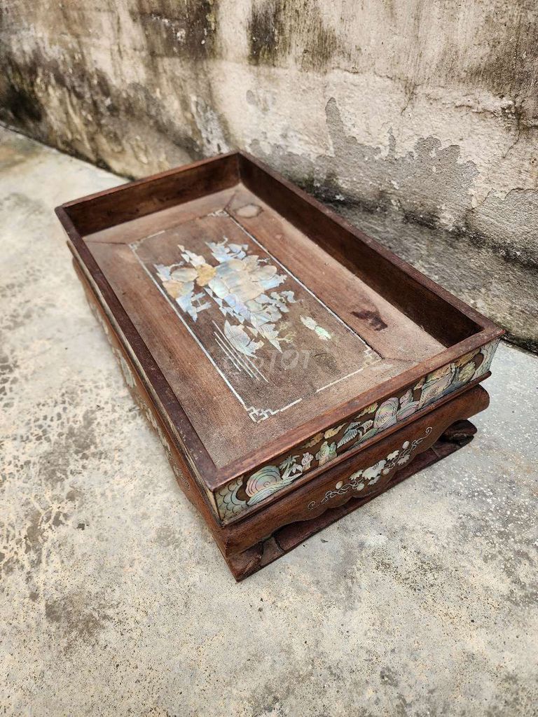Khay trà gỗ mật đã qua sử dụng. Mua bán Đồ sưu tầm, đồ cổ tại Quận 6 Tp Hồ Chí Minh được đăng bởi Vintage Decor hình 1