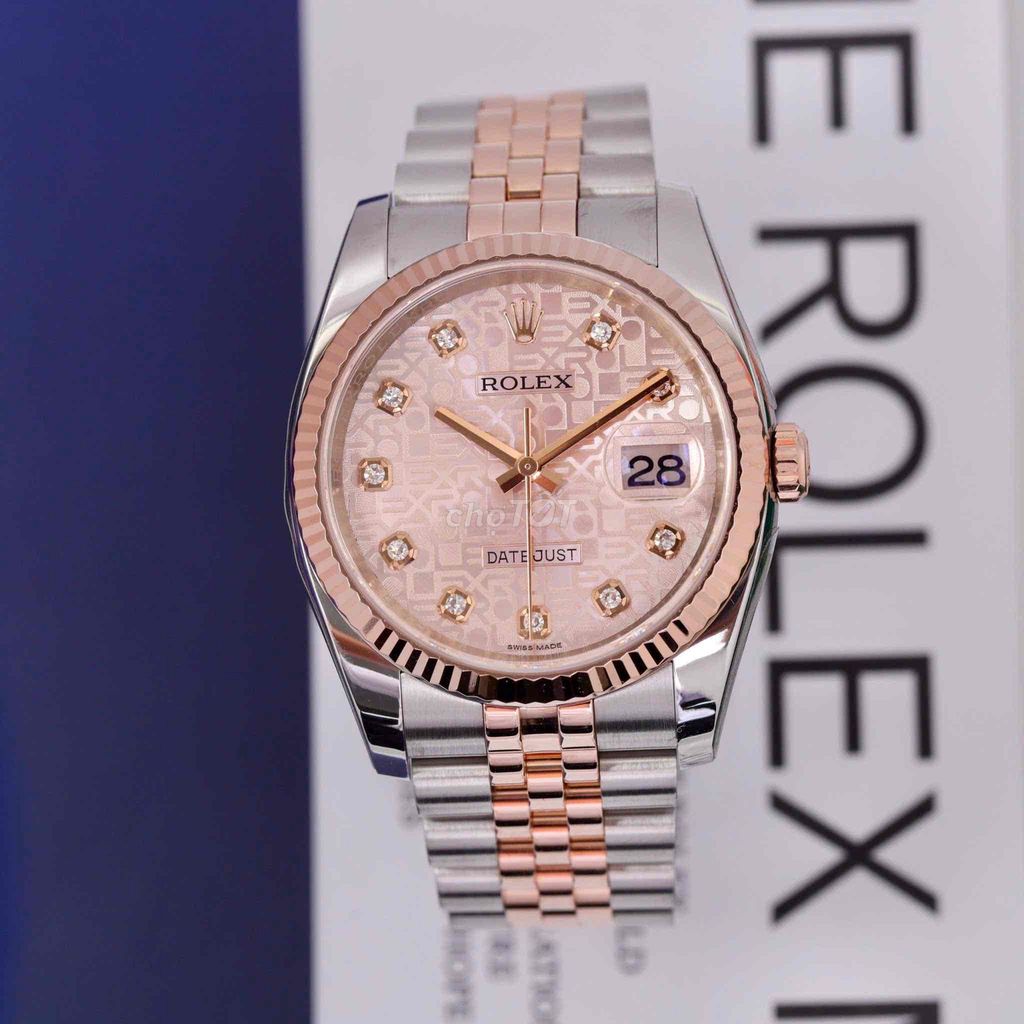 Rolex Datejust 116231 Mặt Số Vi Tính Hồng