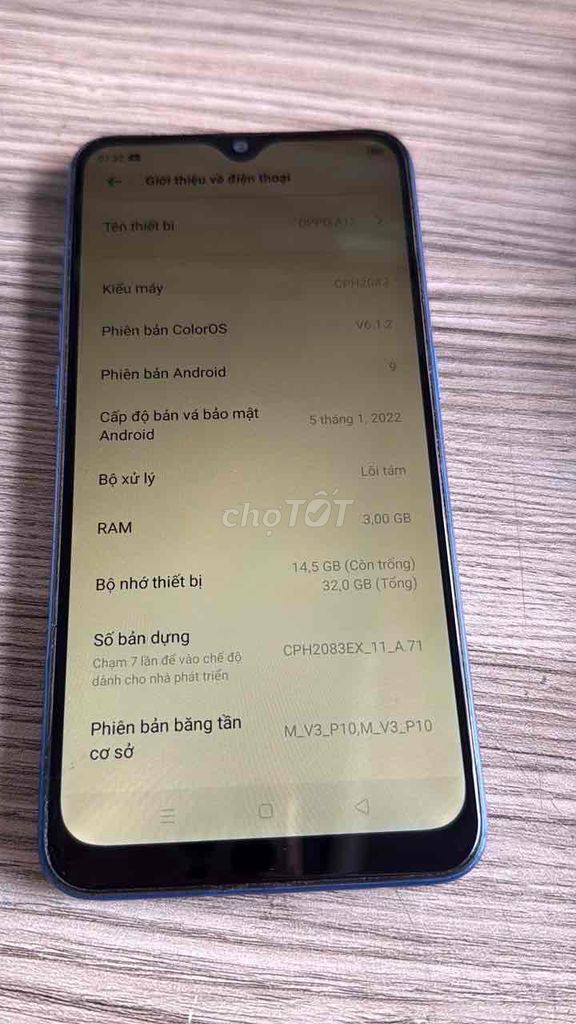 Oppo A12 32GB Xanh. Mua bán Điện thoại tại Quận 12 Tp Hồ Chí Minh được đăng bởi Dinh Mai Nuong hình 1