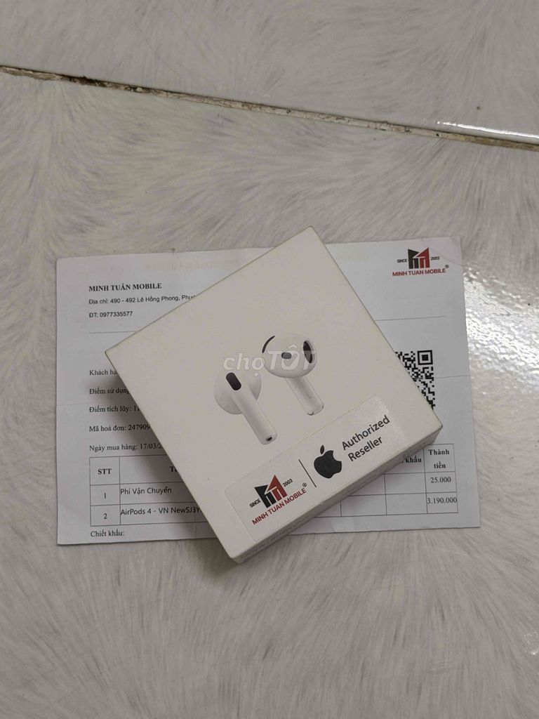 Tai nghe Apple AirPods 4 Trắng. Mua bán Tivi, Âm thanh tại Thành phố Biên Hòa Đồng Nai được đăng bởi nhựt nguyễn hình 1