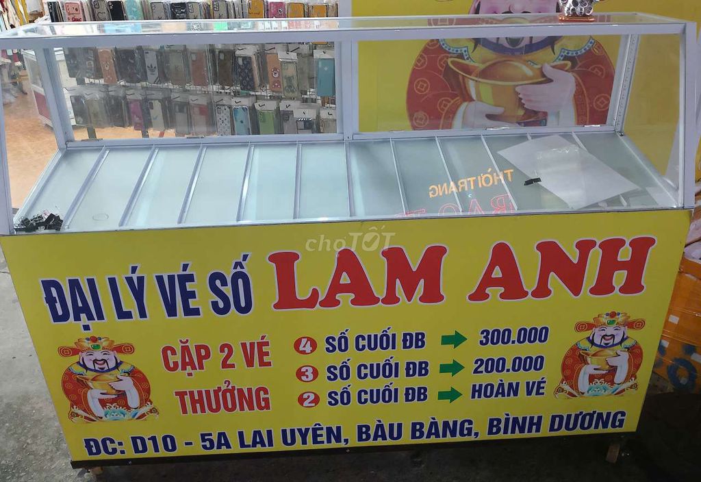 Thanh lý tủ vé số gần như mới