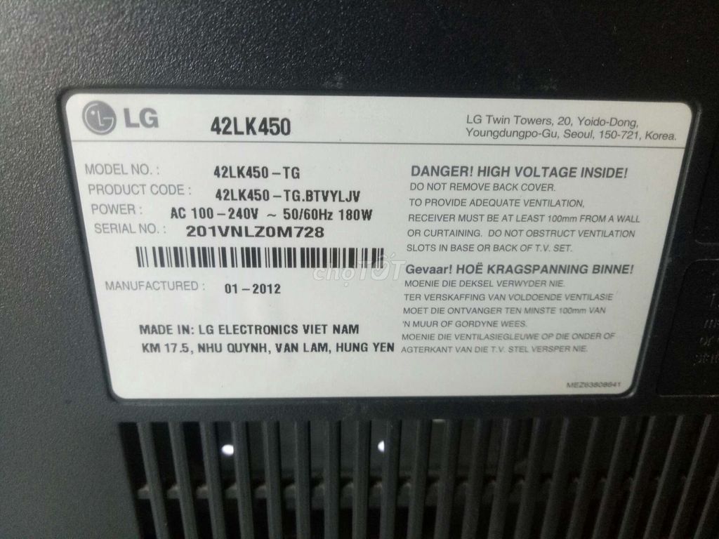 0963580382 - Ti Vi LCD LG 42 inh