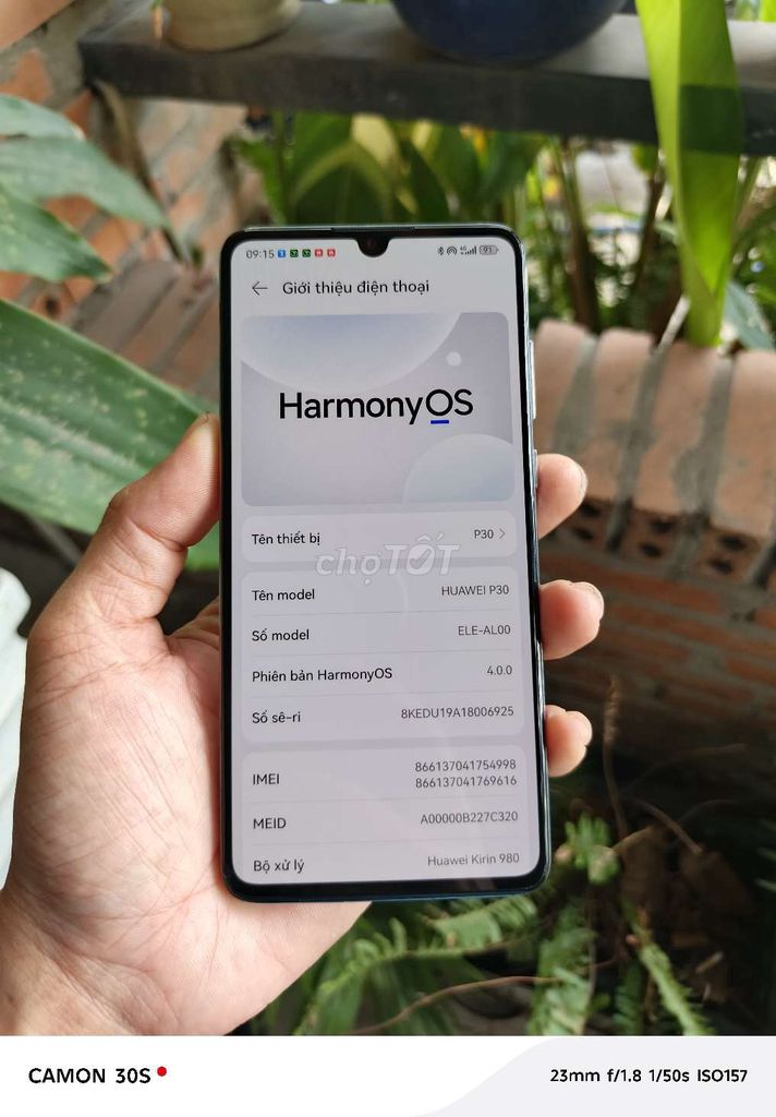 Huawei P30 128GB Xanh. Mua bán Điện thoại tại Thành phố Thủ Đức Tp Hồ Chí Minh được đăng bởi hoàng thạch hình 1