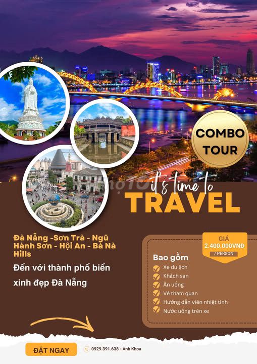 Combo Tour Đà Nẵng - Hội An - Bà Nà Hills - 3N2Đ