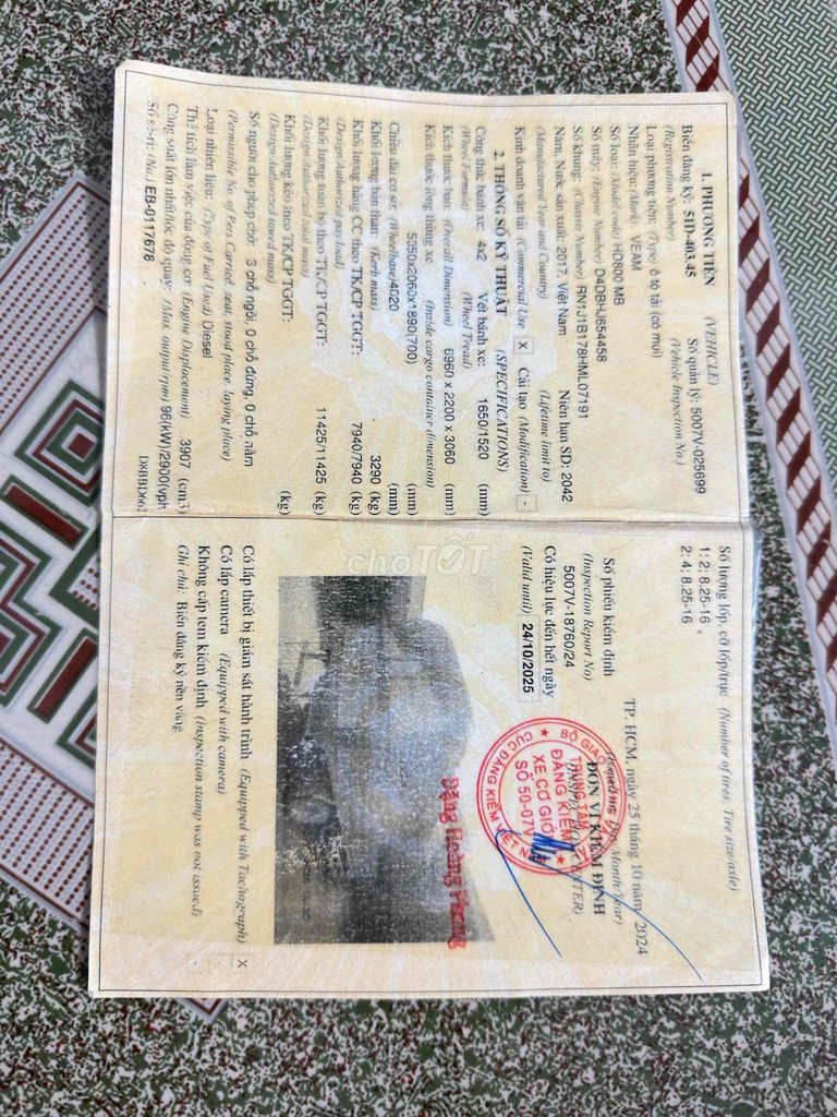 Chính chủ bán Huyndai 8T đời 2017 zin thùng inox. Mua bán Xe tải, xe ben tại Thành phố Biên Hòa Đồng Nai được đăng bởi Trần Văn Đạt hình 6