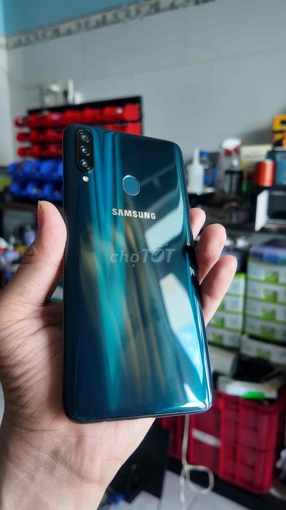 Samsung A20s Xanh. Mua bán Điện thoại tại Huyện Thạnh Hóa Long An được đăng bởi Thành Phát hình 1